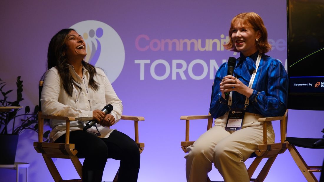 Anita in a fireside chat
